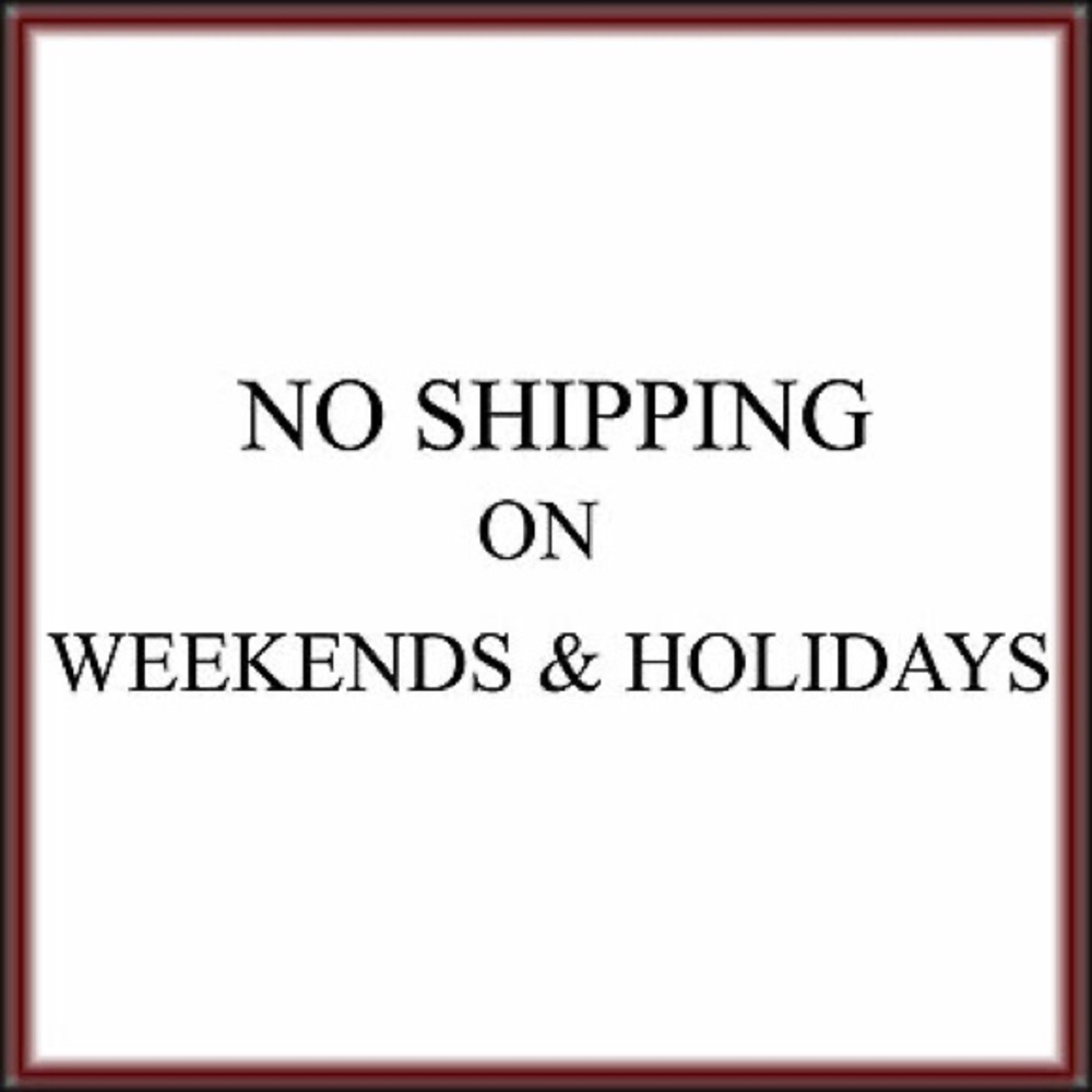 No Shipping Sign - Black and White